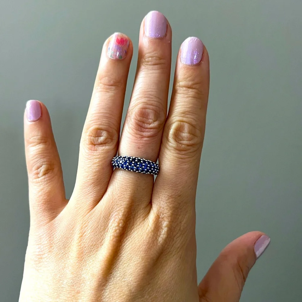 Swarovski Blue Maeva Ring Size 7 - Picture 4 of 5